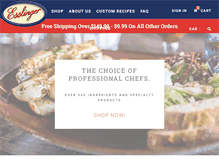 Tablet Screenshot of esslingerfoods.com